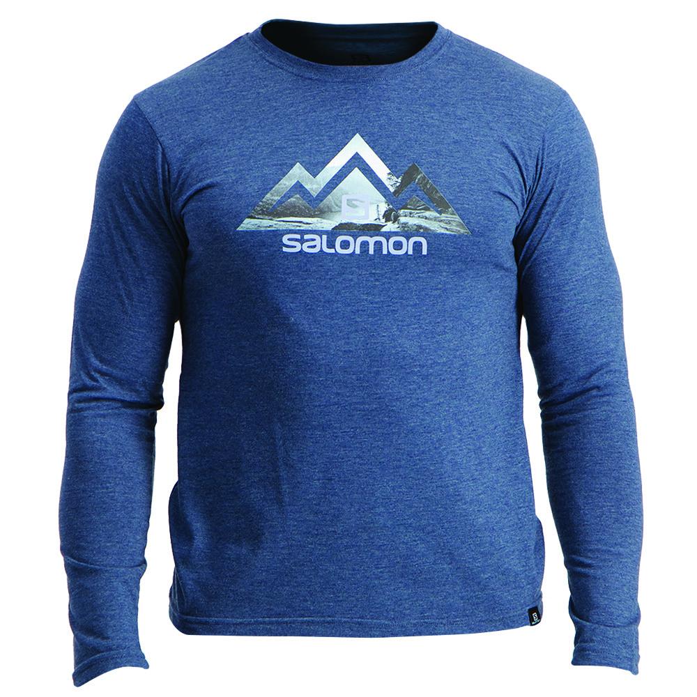 T-Shirts Salomon Homme Foncé - Salomon TIP TOE LS M - France (7830-SMUJI)